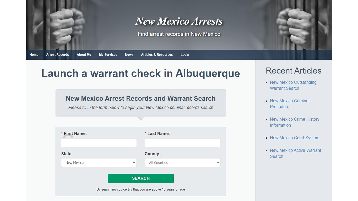 Albuquerque Warrant Search and Arrest Records - New Mexico Arrests